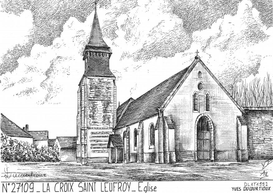 N 27109 - LA CROIX ST LEUFROY - glise